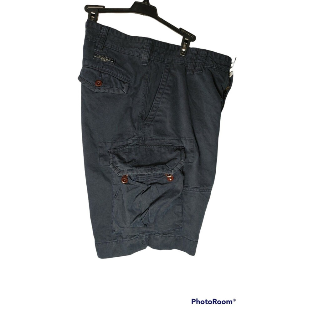 Polo Ralph Lauren 10.5 Classic Fit Chino Navy Hiking Fishing Cargo Shorts 36